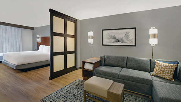 Hyatt Hotel bedroom