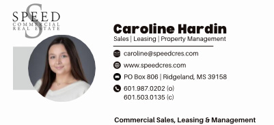 Caroline Hardin business card