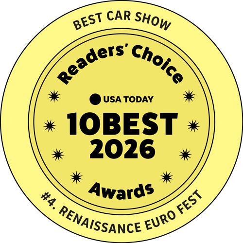 Best Car Show Readers Choice badge 2026. Euro Fest #4